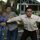 Innocent bystanders—horrified by Supergirl and the Martian Manhunter